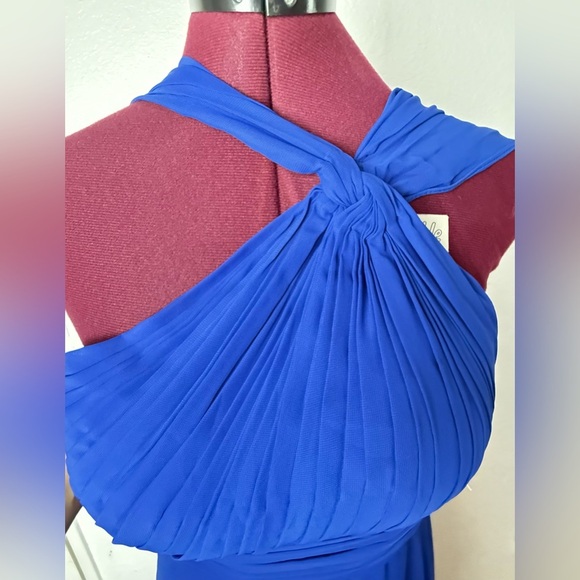 Chic One Shoulder Blue Dress - Picture 5 of 11